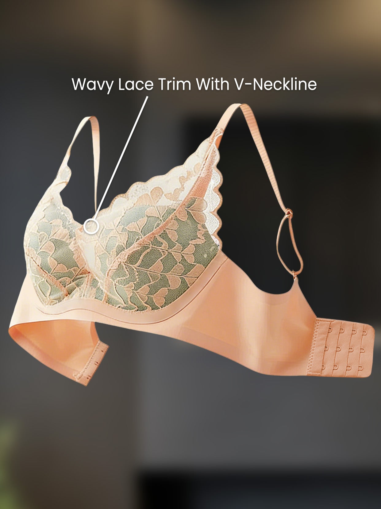 Wavy Lace Lift Bra