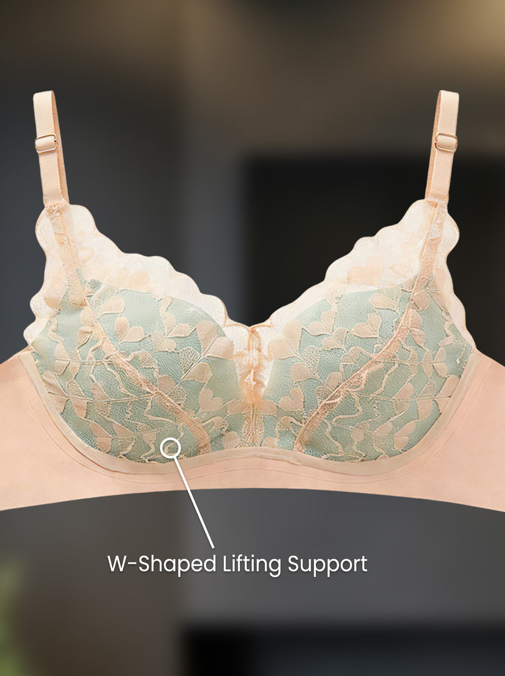 Wavy Lace Lift Bra