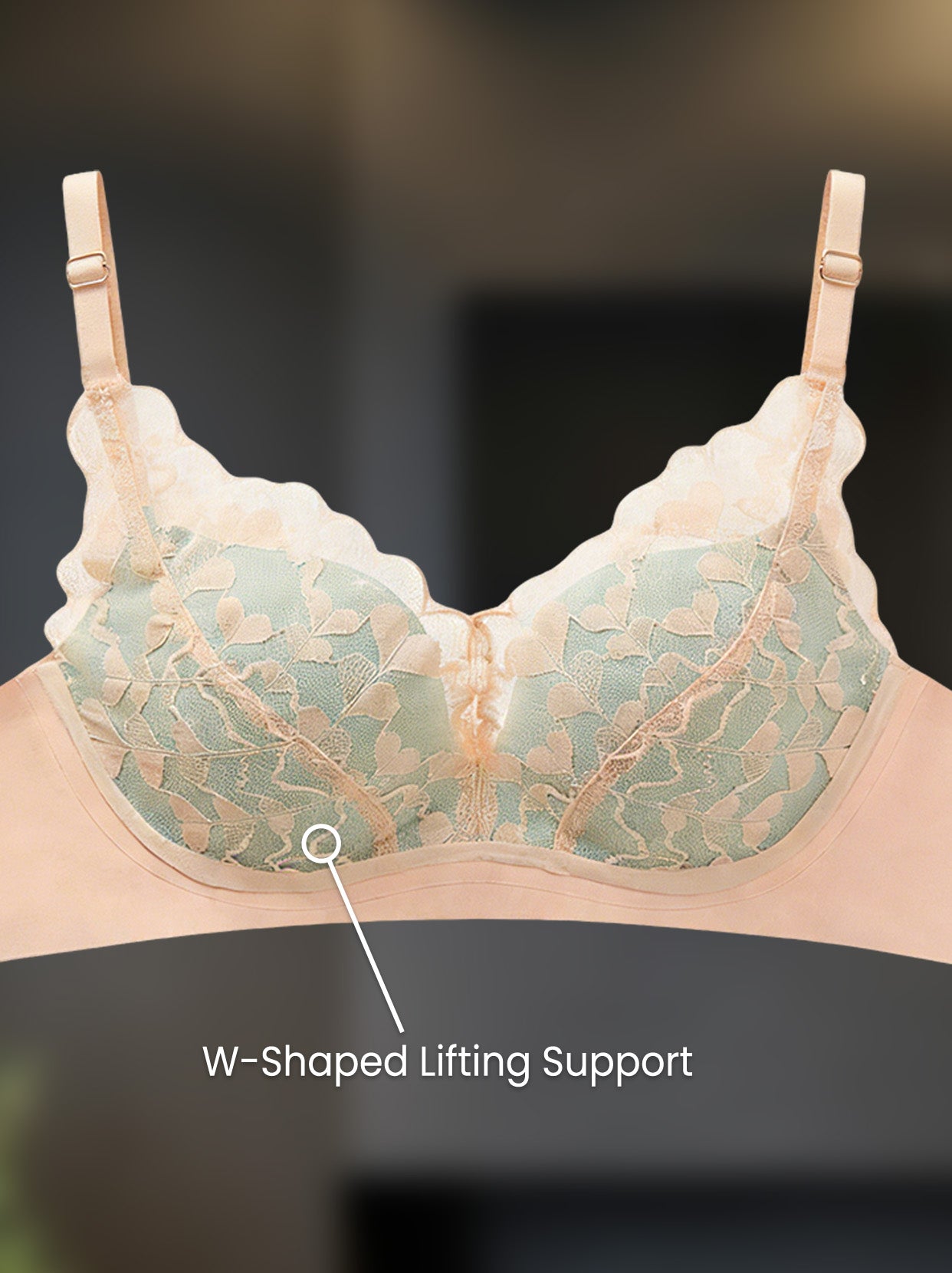 Wavy Lace Lift Bra