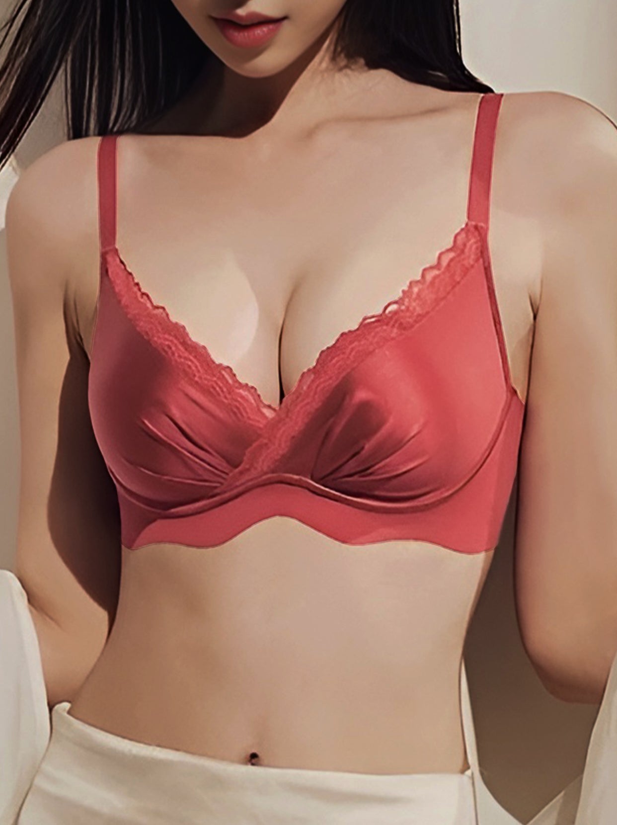 Ruched Luxe Plunge Bra