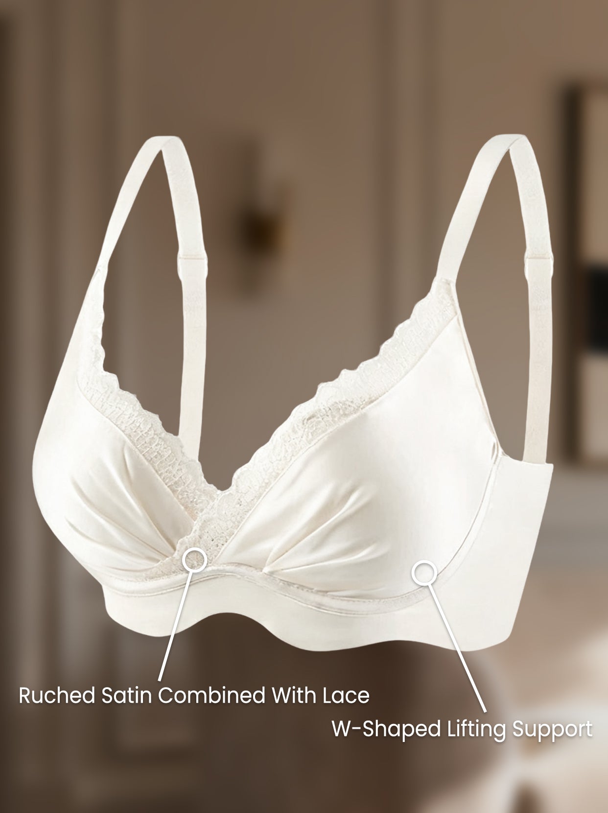 Ruched Luxe Plunge Bra