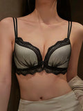 Front-Closure Lacy Bra