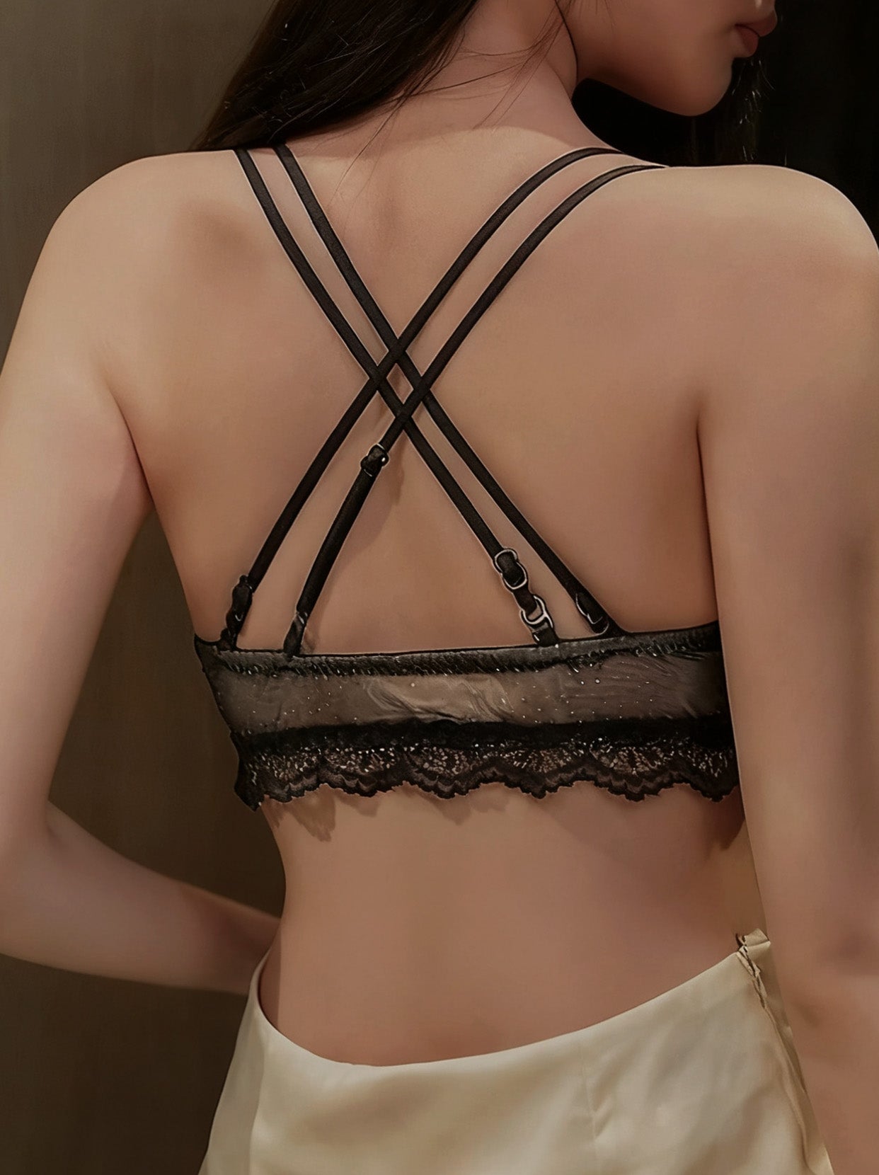 Front-Closure Lacy Bra