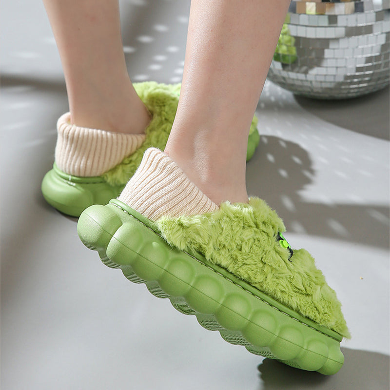 Winter Trendy Thick-Soled Plush Warm Shoes At Home Or Outdoors
