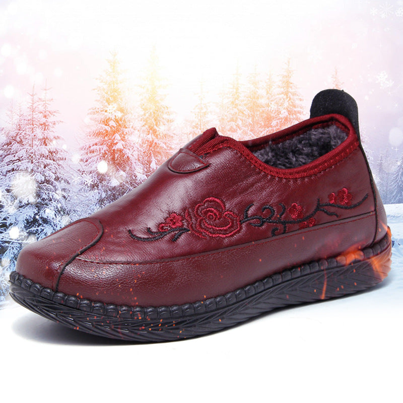 Winter Plus Velvet Comfortable Women Cotton Shoes