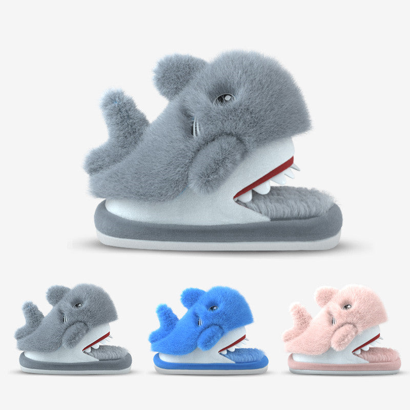 Winter Shark Slippers For Home