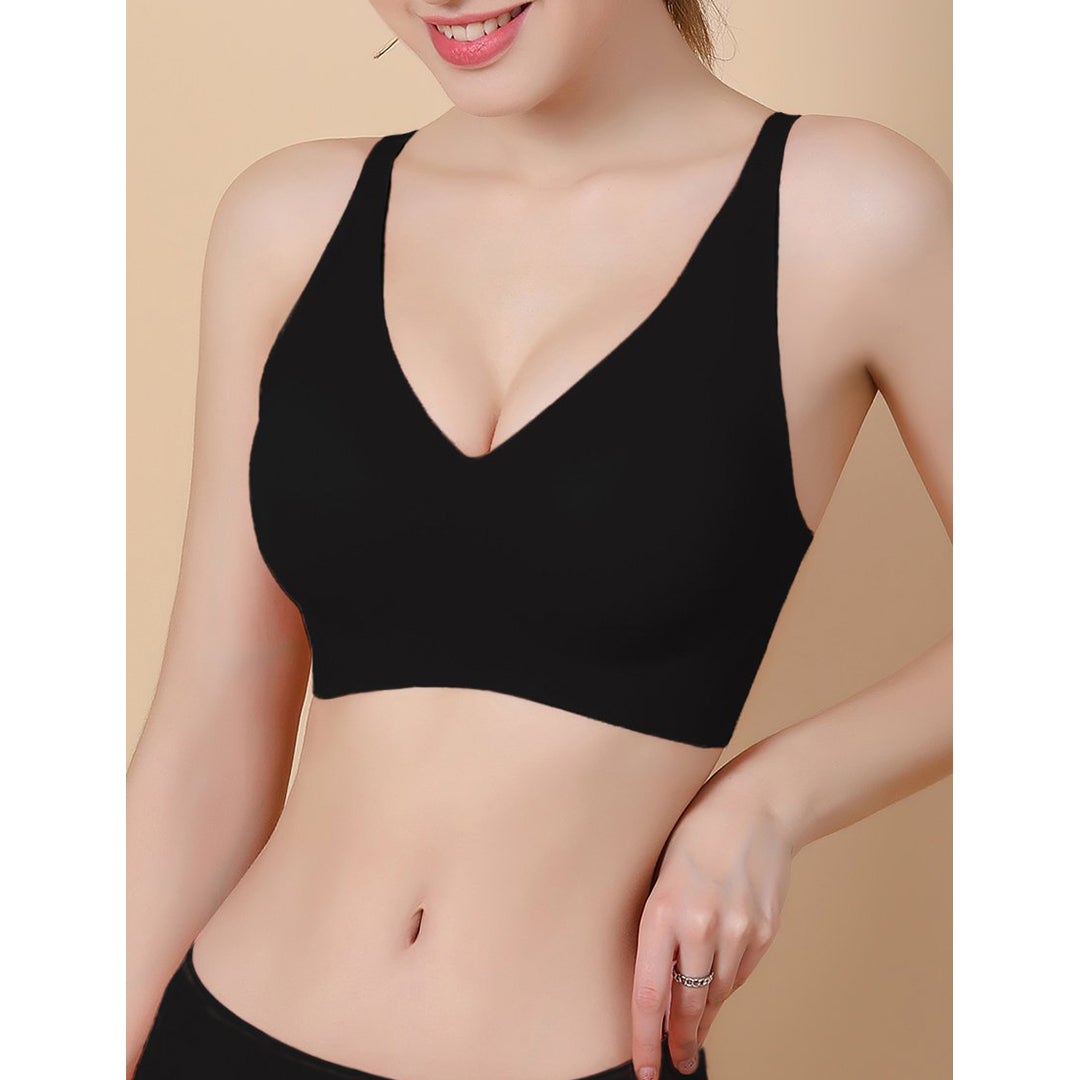 Back Closure Seamless Wireless Bra