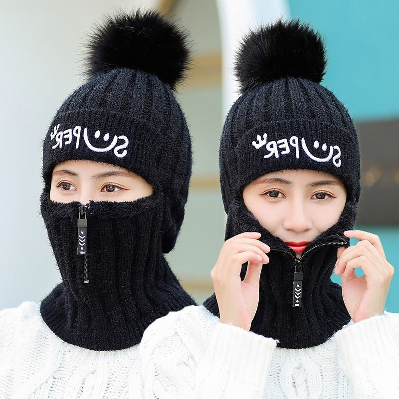 Ear Peotection Knitted Hat For Riding