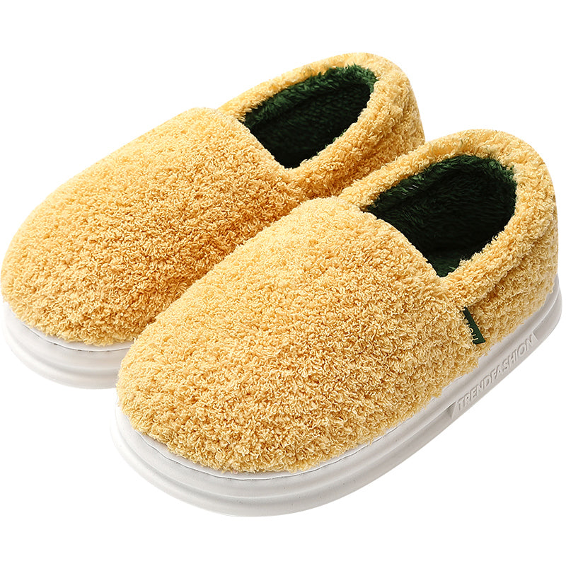Winter Warm Household Thick-Soled Plush Slippers Women