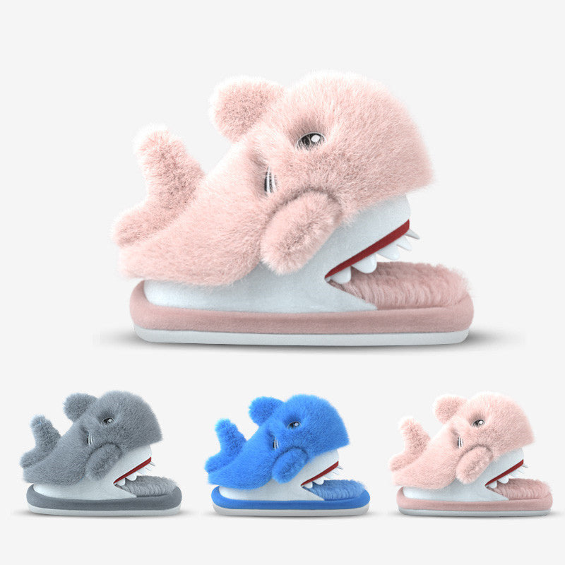 Winter Shark Slippers For Home