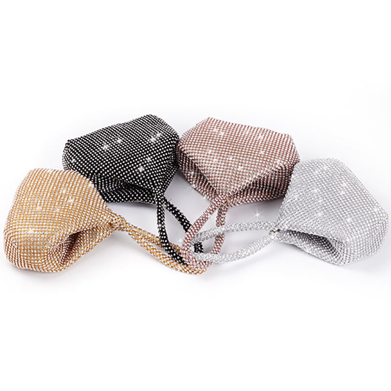 Fashionable Portable Rhinestone Mini Handbag Party Essential