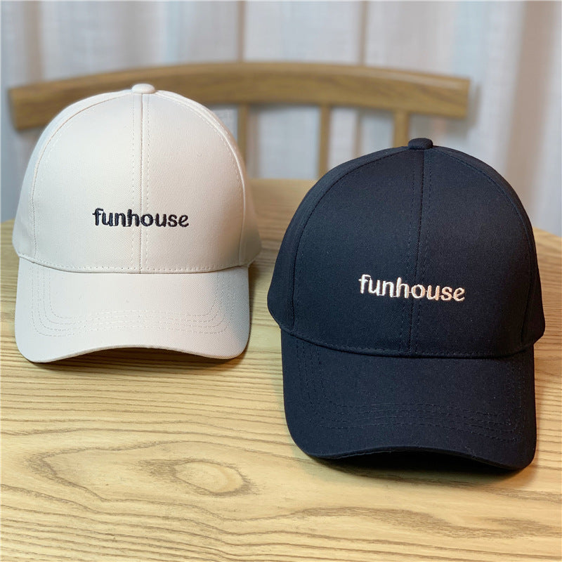 Funhouse Embroidered Couples Fashion Versatile Baseball Cap