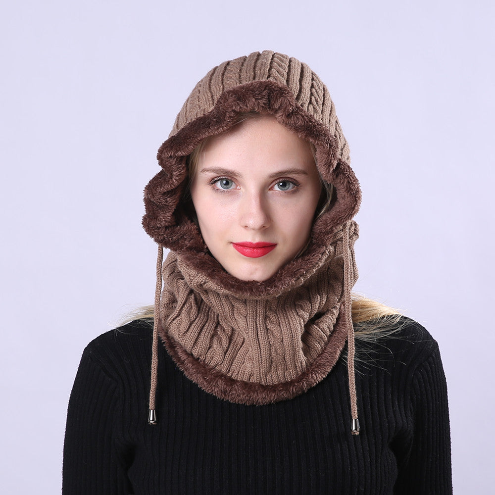 Ziibras™ Adjustment Knitted Scarf Ear Hat