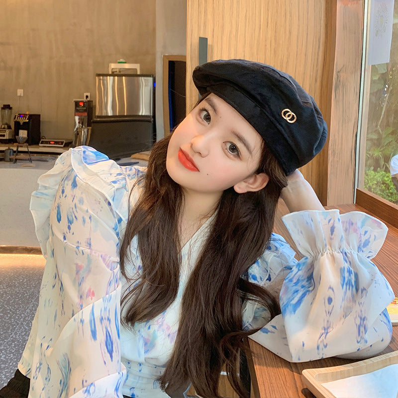 Fashion All-Match Plush Cotton Beret