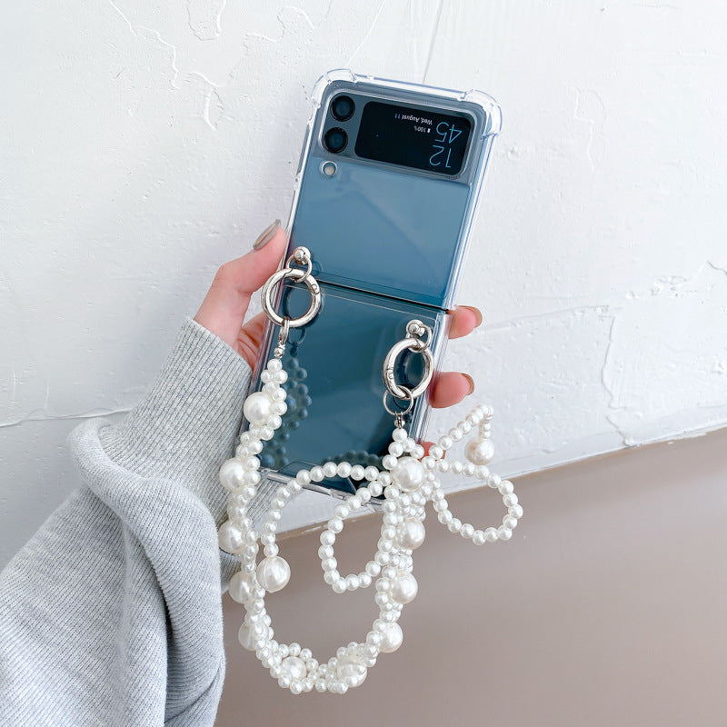 Pearl shockproof phone case for Samsung zflip