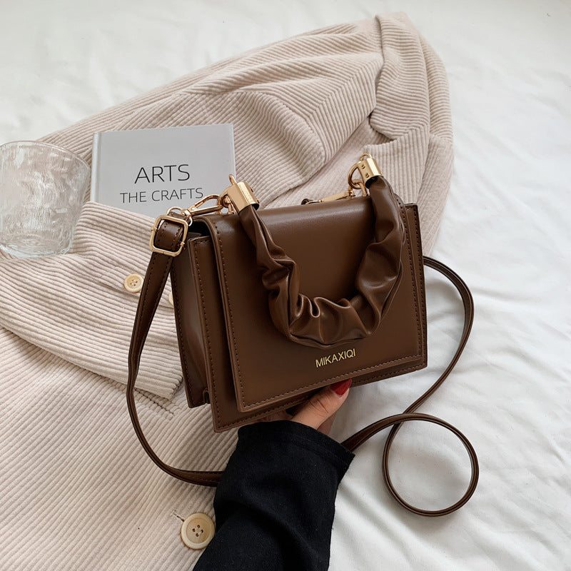 Ladies Workplace Sasual Solid Color Handbag Shoulder Bag