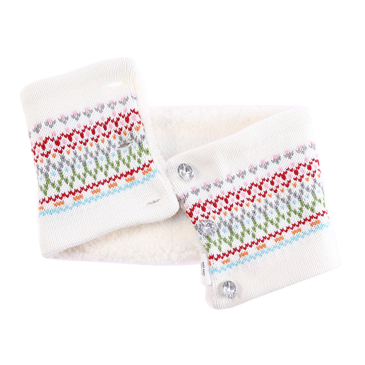 Jacquard Plus Velvet Warm Children's Hat+scarf+gloves 3PCS