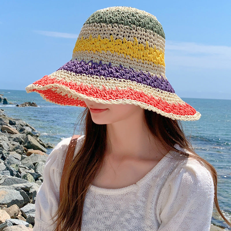 Bohemian Rainbow Shade Straw Hat