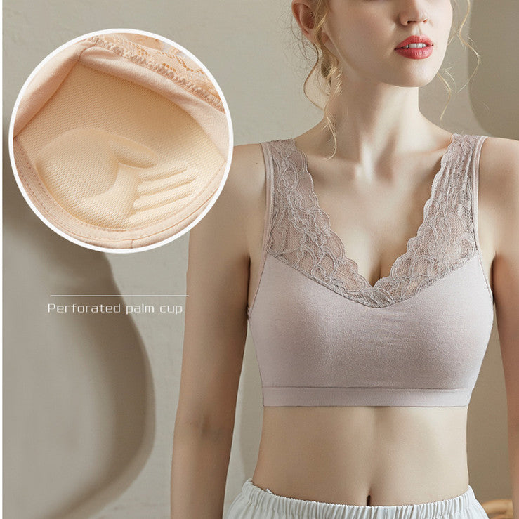 Sexy Back Wireless Lace Bra (S -XL)