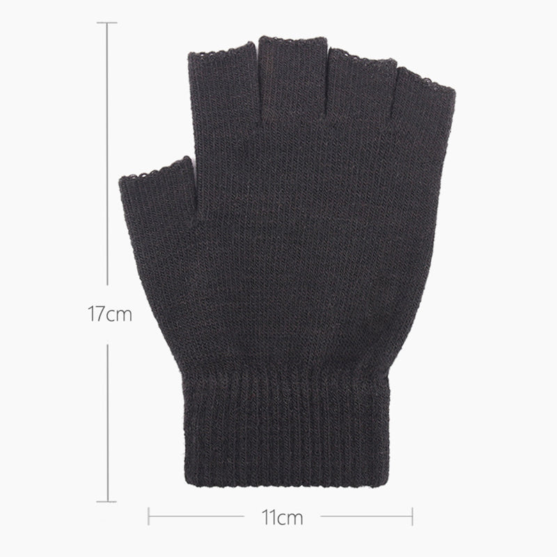 Winter Warm Half-Finger Knitted Gloves