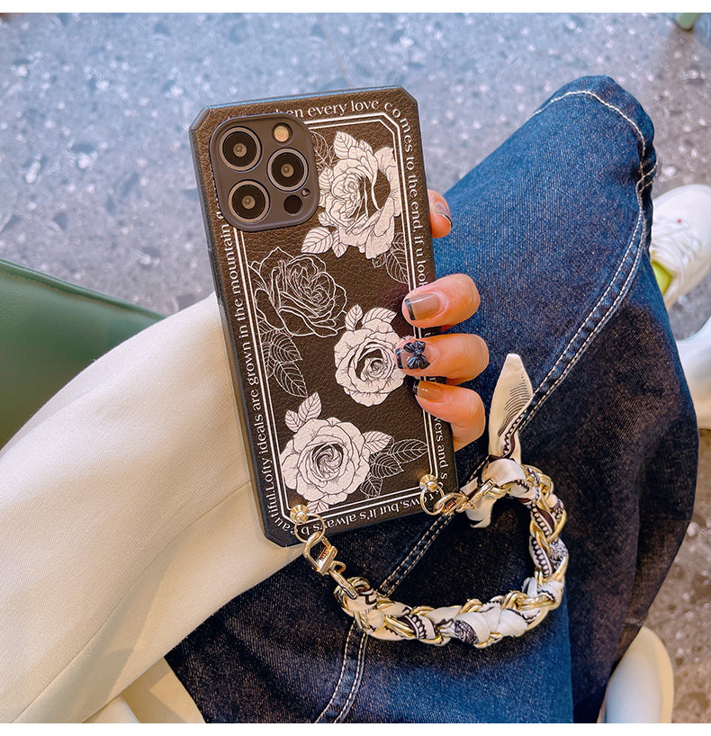 Boho Scarf Chain Phone Case for iPhone12&13