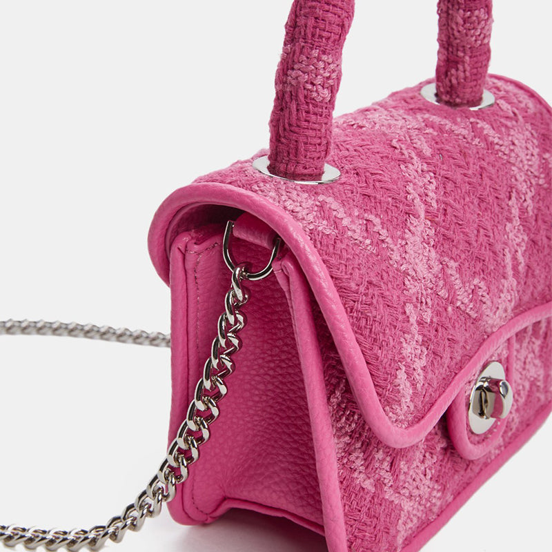 Woven Mini Handbag Chain Shoulder Bag