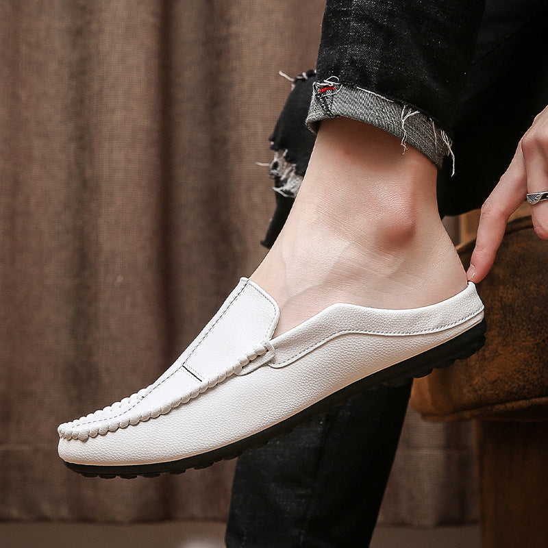 Men's Fashion Striped Casual Backless Loafers
