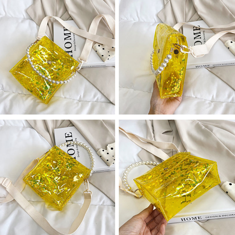 Fashion Sequin Small Chain Transparent Mini Crossbody Bag