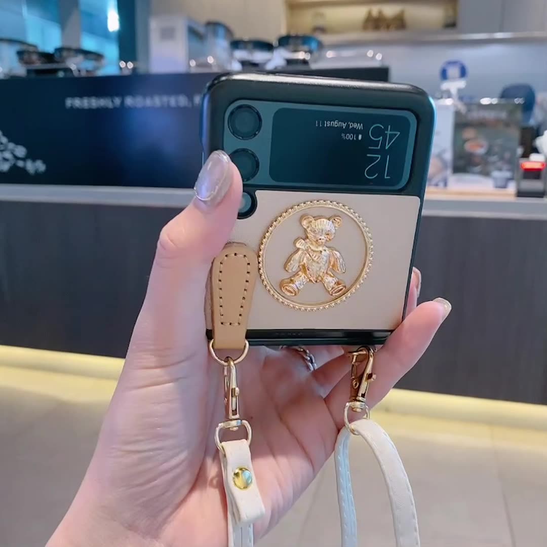 Portable folding screen phone case for Samsung zflip3