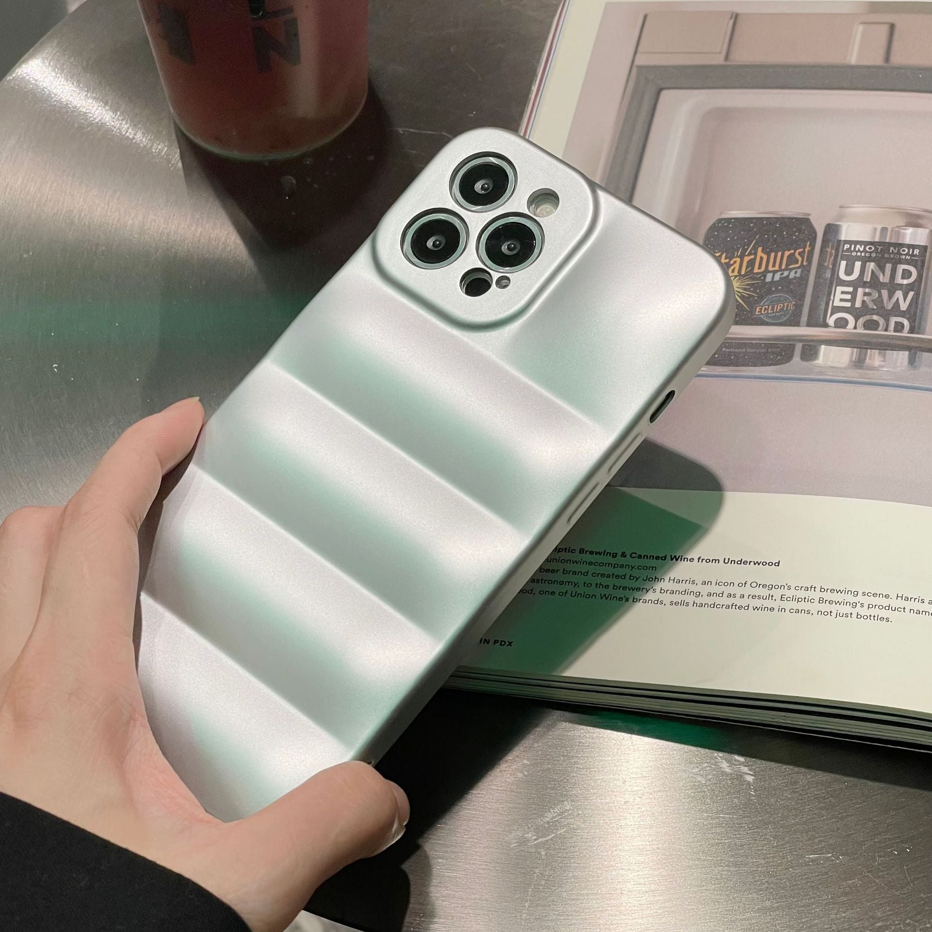 Winter down jacket phone case for iPhone 13 &12