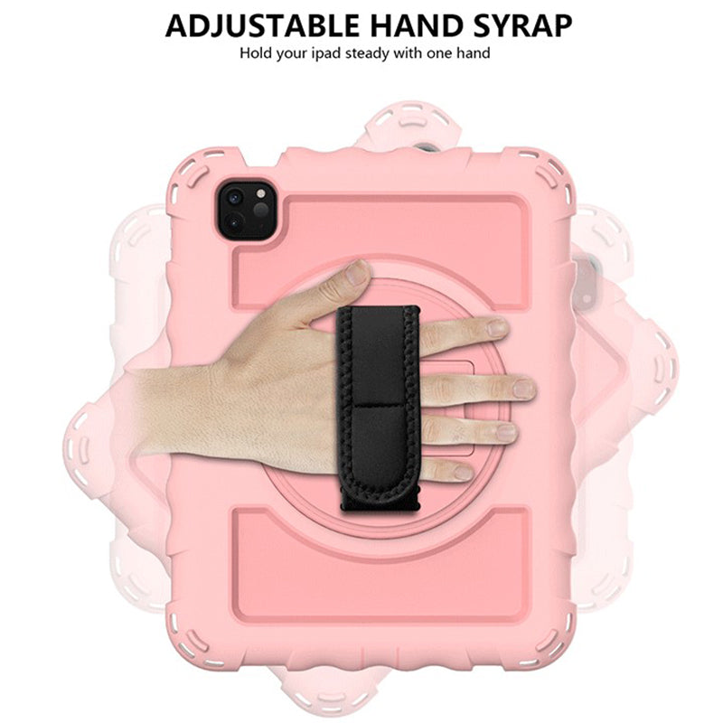 360°Hand-Held Rotating Silicone Anti-Drop Protective Cover For IPad Air4\IPad Por