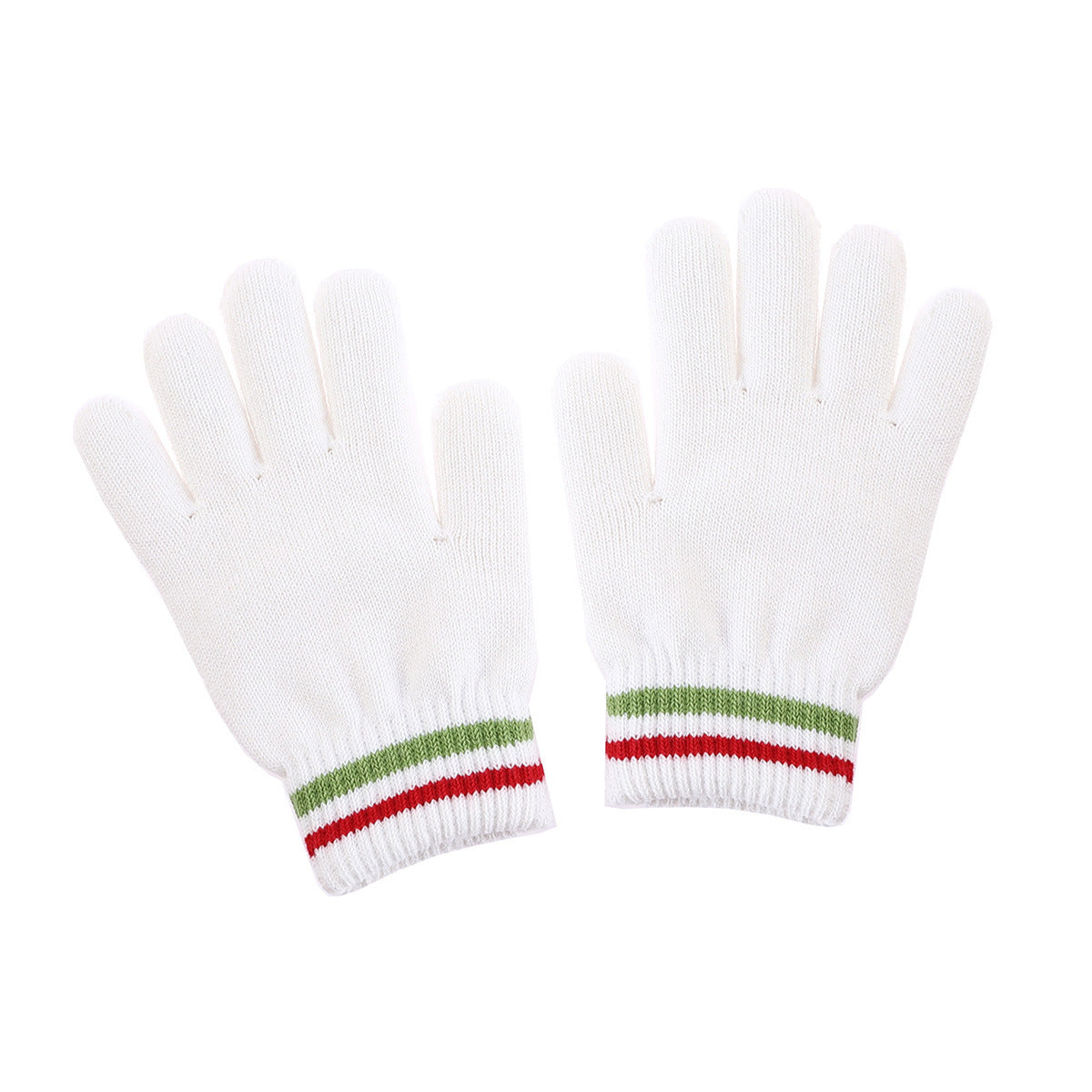 Jacquard Plus Velvet Warm Children's Hat+scarf+gloves 3PCS