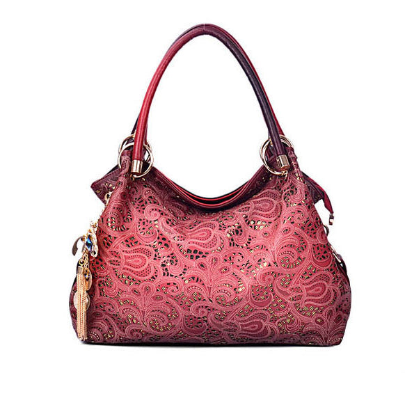 Fashion Hollow Carved Shoulder Bag Handbag