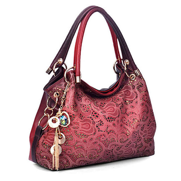 Fashion Hollow Carved Shoulder Bag Handbag