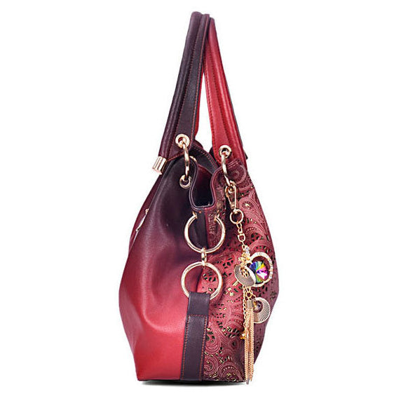 Fashion Hollow Carved Shoulder Bag Handbag