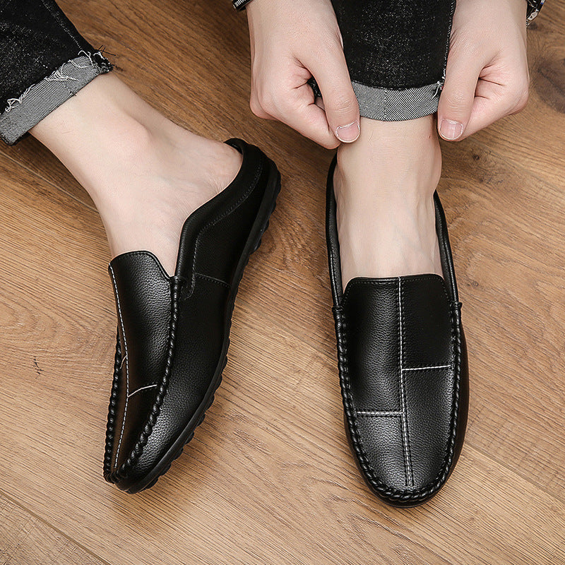 Men's Fashion Striped Casual Backless Loafers