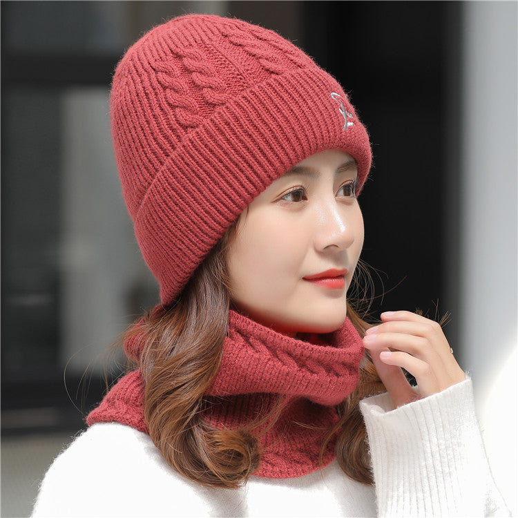 Two-piece Hat Scarf Set For Windproof