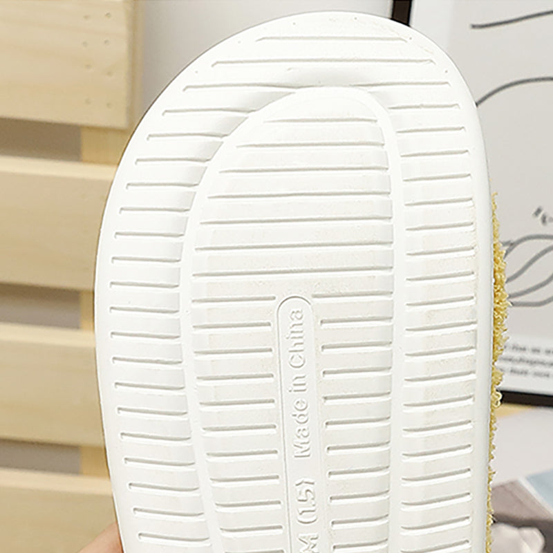 Winter Warm Household Thick-Soled Plush Slippers Women