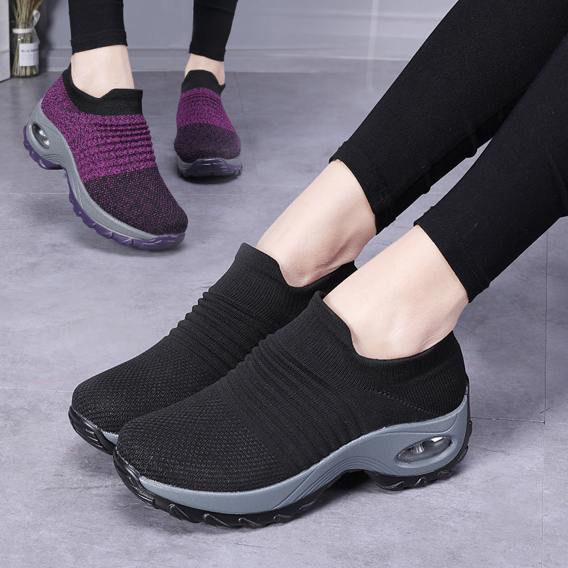 Air Cushion Socks Shoes Flying Knit Sneakers
