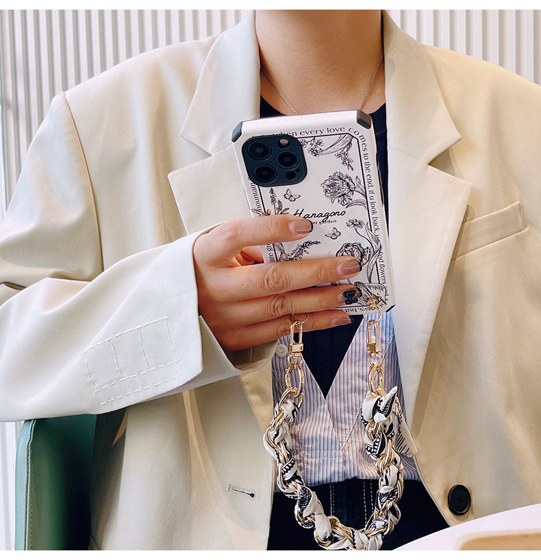 Boho Scarf Chain Phone Case for iPhone12&13