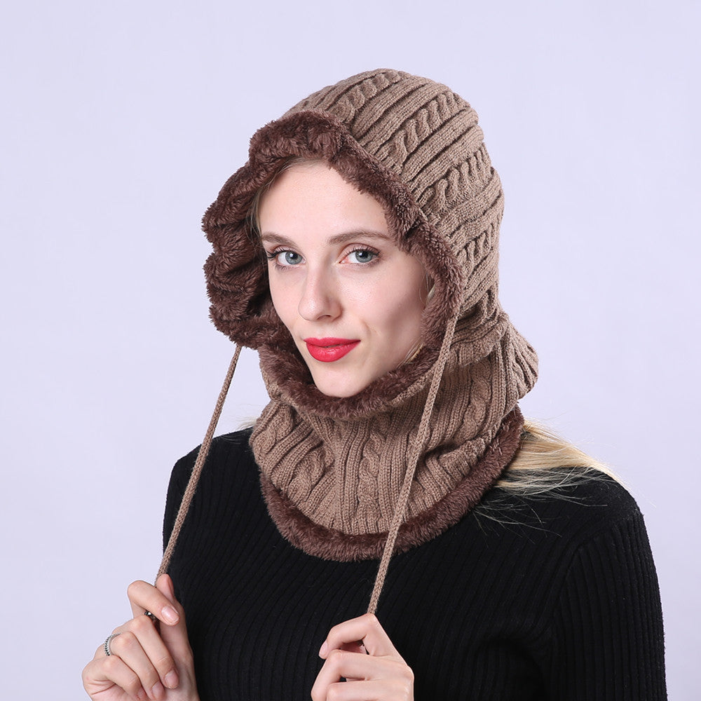Ziibras™ Adjustment Knitted Scarf Ear Hat