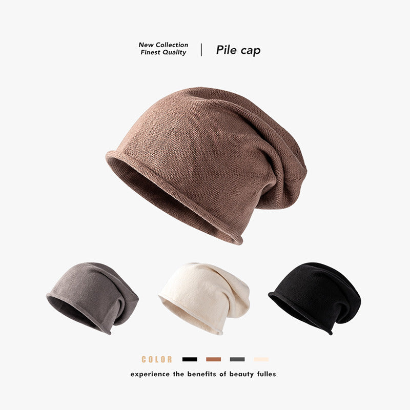 All-match Hedging Cap Fashion Plus Velvet Pile Hat