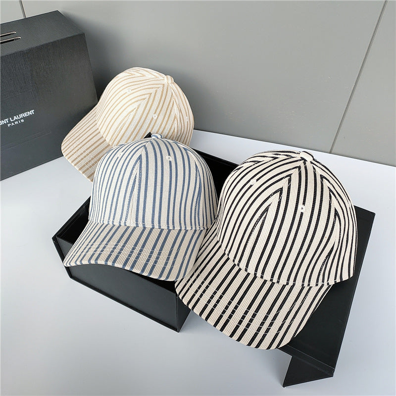 Stripe Contrast Baseball Cap