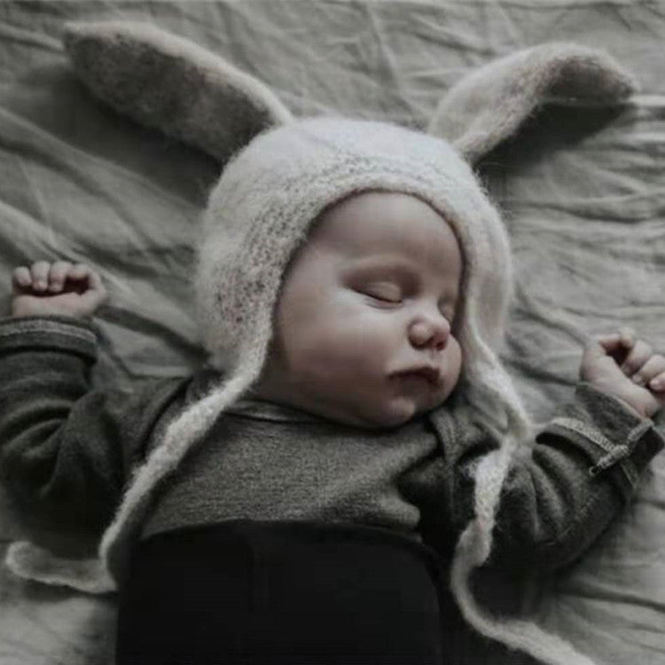 Winter Warm Knitted Hat Cute Rabbit Ear Hat For Baby