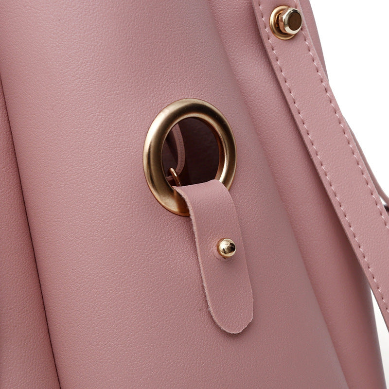 Fashion Tassel Three-piece Bucket Bag For Travel