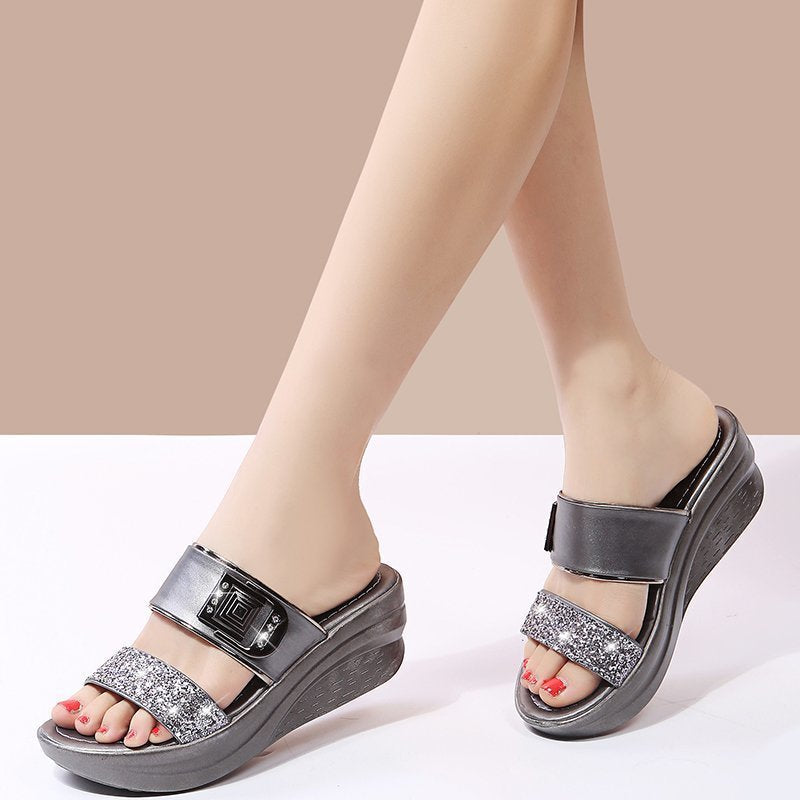 Fashion Sequin High Heel Sandals