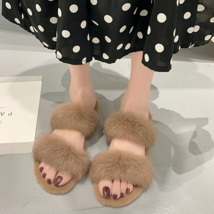 Fashion All-Match Warm Plush Slippers