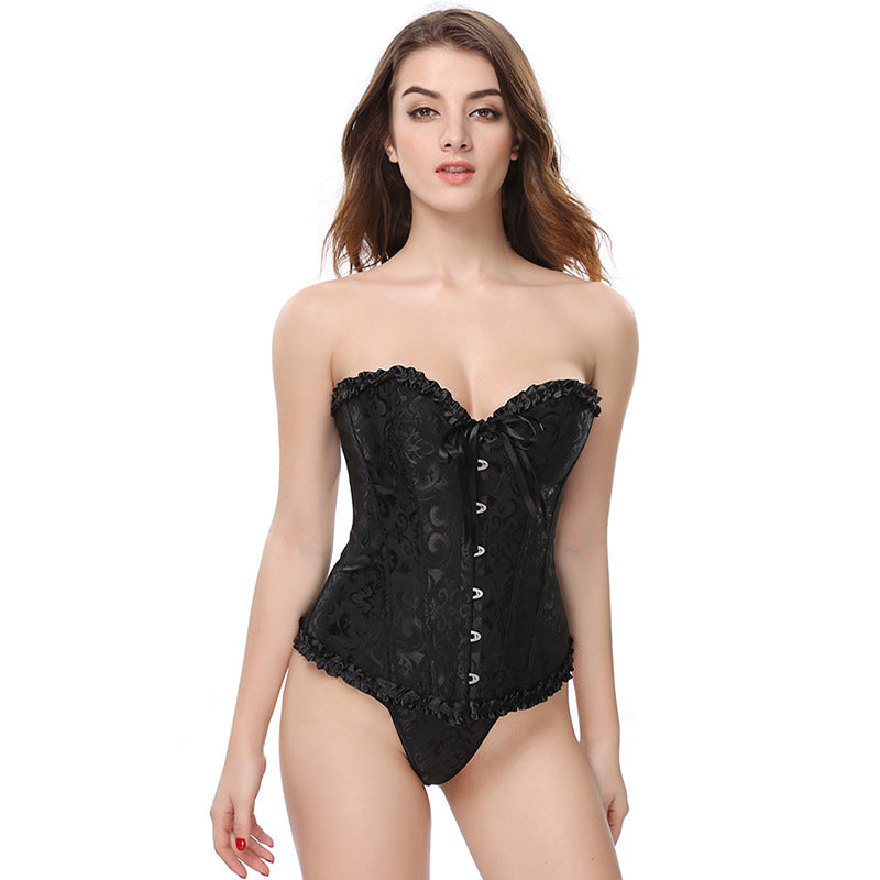 Ziibras™ Overbust Bustier Waist Cincher Body Shaper Corset