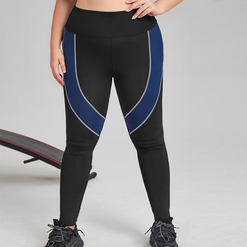 Casual Sports High Waist Stretch Yoga Pants Plus Size