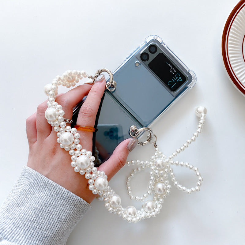 Pearl shockproof phone case for Samsung zflip